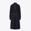 A-Linien-Kleid mit Rollkragen und Reißverschluss A-Linien-Kleid mit Rollkragen und Reißverschluss
