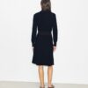 A-Linien-Kleid mit Rollkragen und Reißverschluss A-Linien-Kleid mit Rollkragen und Reißverschluss
