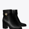 Ankle Boots mit Drehverschluss und Absatz Ankle Boots mit Drehverschluss und Absatz