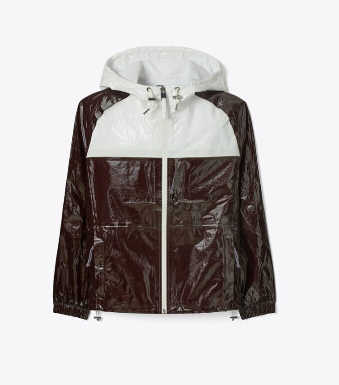 Anorak aus lackiertem Baumwollstoff Anorak aus lackiertem Baumwollstoff