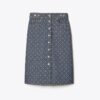 Ausgestellter Jeansrock Ausgestellter Jeansrock