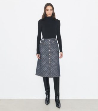 Ausgestellter Jeansrock