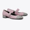 Ballettschuhe mit Kappe, Mary Jane und Pavé-Absatz Ballettschuhe mit Kappe, Mary Jane und Pavé-Absatz