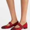 Ballettschuhe mit Kappe, Mary Jane und Pavé-Absatz Ballettschuhe mit Kappe, Mary Jane und Pavé-Absatz