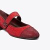 Ballettschuhe mit Kappe, Mary Jane und Pavé-Absatz Ballettschuhe mit Kappe, Mary Jane und Pavé-Absatz
