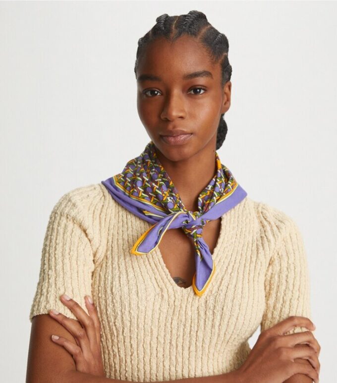 Basket-Weave Logo Jersey Halstuch Basket-Weave Logo Jersey Halstuch