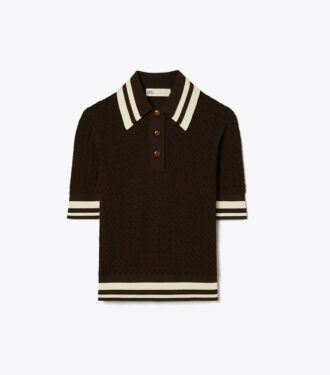 Baumwoll-Pointelle-Polo Baumwoll-Pointelle-Polo