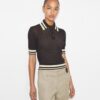 Baumwoll-Pointelle-Polo Baumwoll-Pointelle-Polo