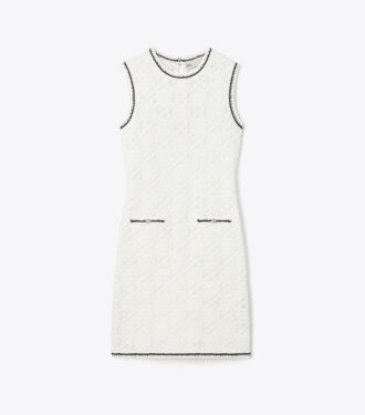 Baumwoll-Pointelle-Strickkleid