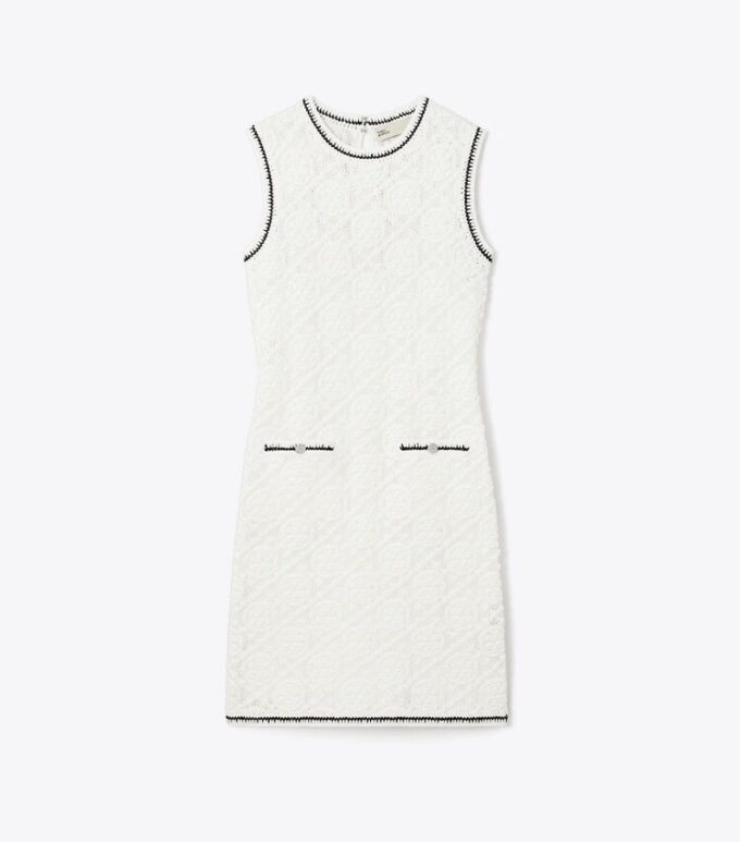 Baumwoll-Pointelle-Strickkleid Baumwoll-Pointelle-Strickkleid