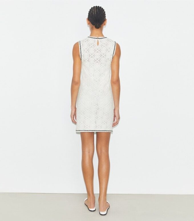 Baumwoll-Pointelle-Strickkleid Baumwoll-Pointelle-Strickkleid