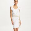 Baumwollkleid mit Volant Baumwollkleid mit Volant