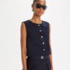 Baumwollpopeline-Bluse mit Knöpfen Baumwollpopeline-Bluse mit Knöpfen