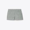 Bedruckte Baumwollpopeline-Shorts Bedruckte Baumwollpopeline-Shorts