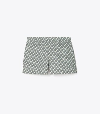 Bedruckte Baumwollpopeline-Shorts