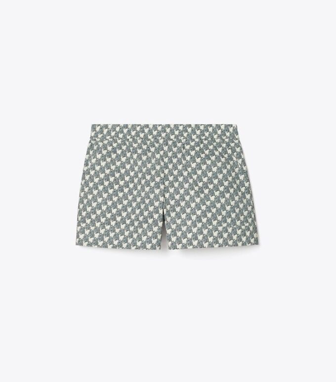 Bedruckte Baumwollpopeline-Shorts Bedruckte Baumwollpopeline-Shorts