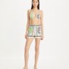 Bedruckte Leinen-Camp-Shorts Bedruckte Leinen-Camp-Shorts