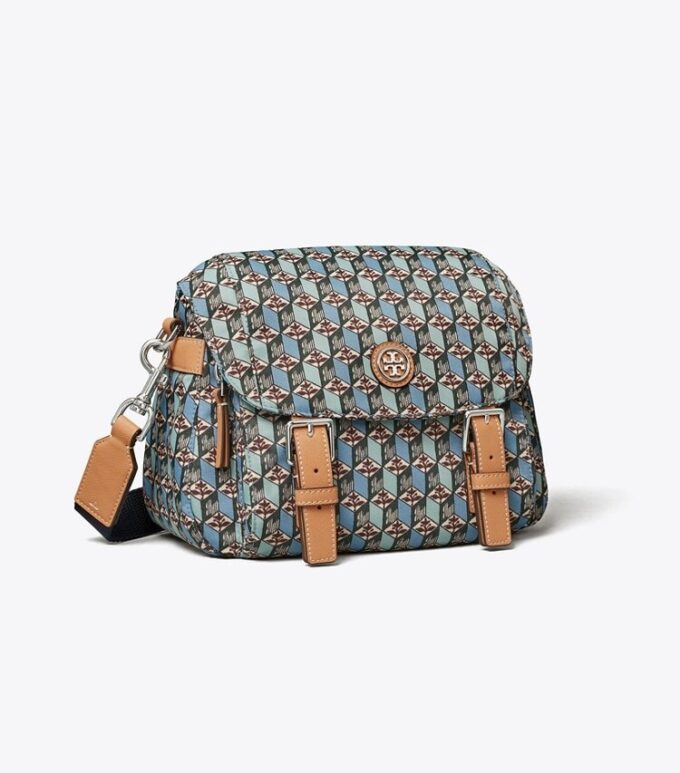Bedruckte Nylon-Messenger-Tasche, klein Bedruckte Nylon-Messenger-Tasche, klein