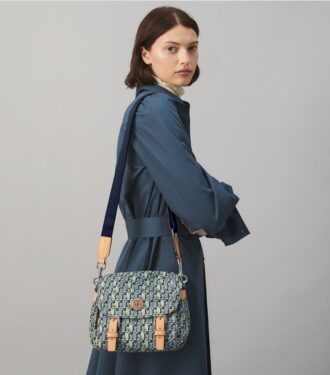 Bedruckte Nylon-Messenger-Tasche, klein