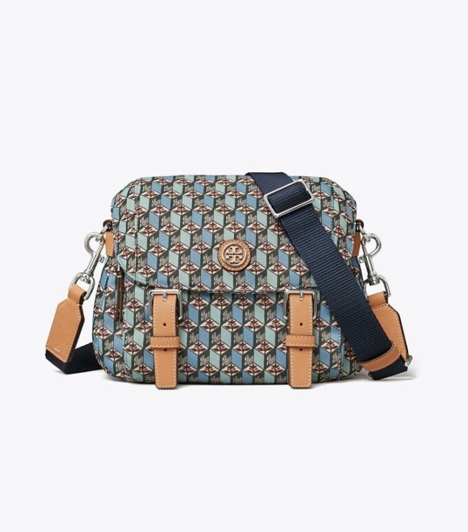 Bedruckte Nylon-Messenger-Tasche, klein Bedruckte Nylon-Messenger-Tasche, klein
