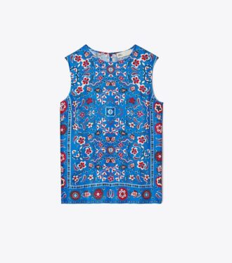 Bedruckte Seidenbluse