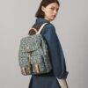 Bedruckter Nylon-Rucksack mit Klappe Bedruckter Nylon-Rucksack mit Klappe