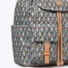 Bedruckter Nylon-Rucksack mit Klappe Bedruckter Nylon-Rucksack mit Klappe