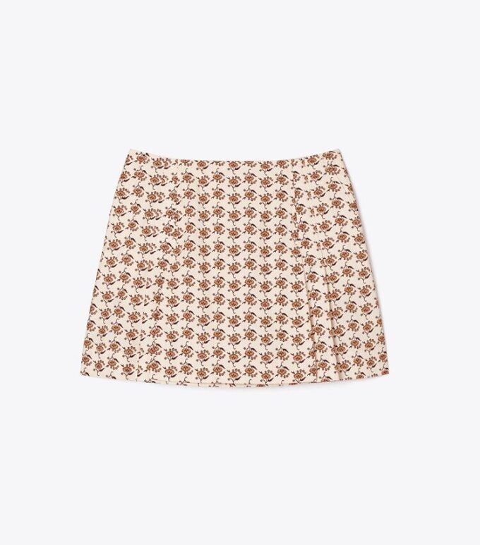 Bedruckter Popeline-Skort Bedruckter Popeline-Skort