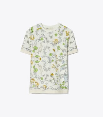 Bedrucktes Baumwoll-T-Shirt