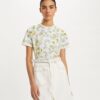 Bedrucktes Baumwoll-T-Shirt Bedrucktes Baumwoll-T-Shirt