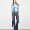 Bedrucktes Baumwoll-T-Shirt Bedrucktes Baumwoll-T-Shirt
