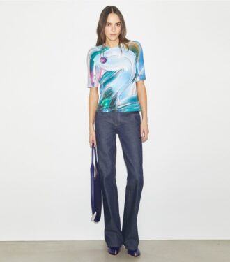 Bedrucktes Baumwoll-T-Shirt