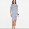 Bedrucktes Baumwoll-T-Shirt-Kleid Bedrucktes Baumwoll-T-Shirt-Kleid