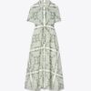 Bedrucktes Baumwollhemdkleid Bedrucktes Baumwollhemdkleid