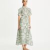 Bedrucktes Baumwollhemdkleid Bedrucktes Baumwollhemdkleid