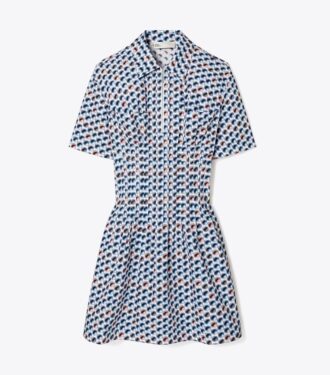 Bedrucktes Kleid aus Baumwollpopeline