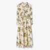 Bedrucktes Seidenhemdkleid Bedrucktes Seidenhemdkleid