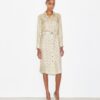 Bedrucktes Seidenhemdkleid Bedrucktes Seidenhemdkleid