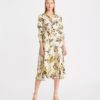Bedrucktes Seidenhemdkleid Bedrucktes Seidenhemdkleid