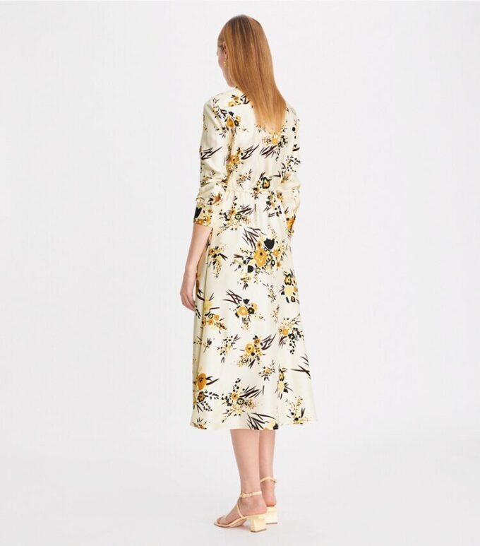 Bedrucktes Seidenhemdkleid Bedrucktes Seidenhemdkleid