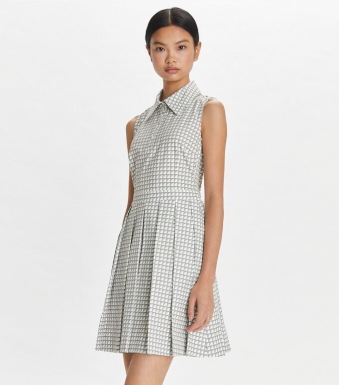Bedrucktes Stretch-Golfkleid Bedrucktes Stretch-Golfkleid