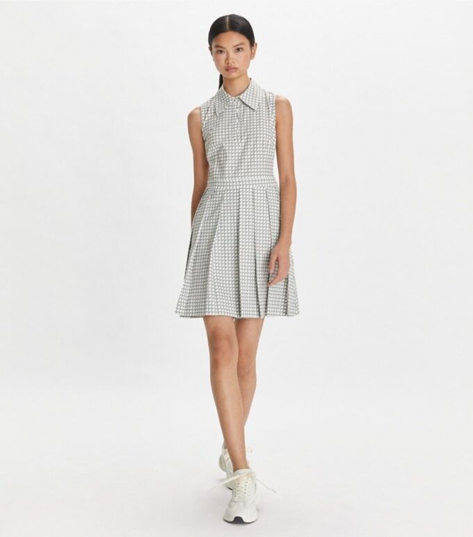 Bedrucktes Stretch-Golfkleid Bedrucktes Stretch-Golfkleid