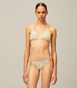 Bedrucktes String-Bikini-Oberteil