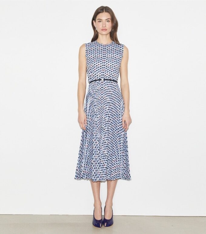 Bedrucktes Twill-Kleid Bedrucktes Twill-Kleid