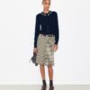 Bestickte Strickjacke aus Merino und Kaschmir Bestickte Strickjacke aus Merino und Kaschmir