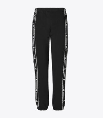 Bestickte Sweathose aus French Terry