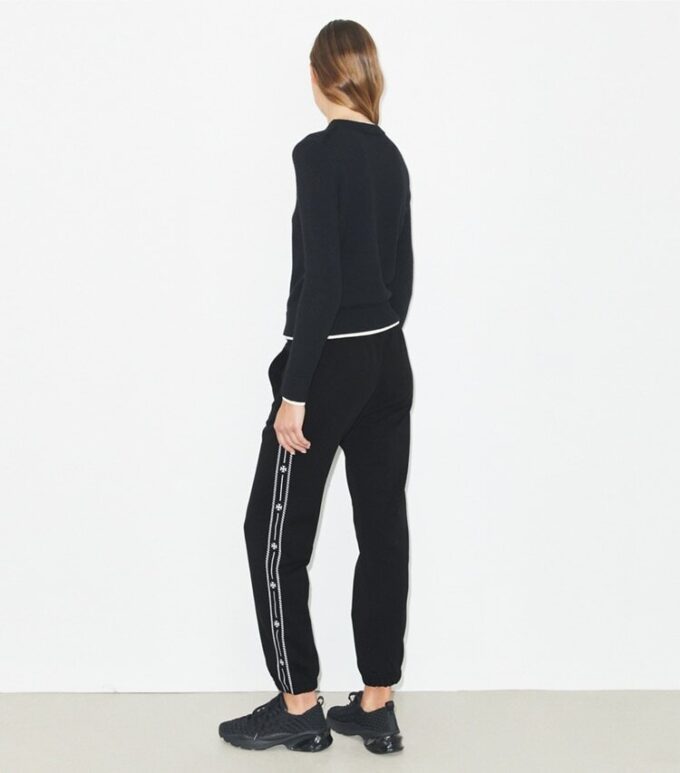 Bestickte Sweathose aus French Terry Bestickte Sweathose aus French Terry