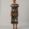 Bestickter Kaftan aus Baumwollpopeline Bestickter Kaftan aus Baumwollpopeline