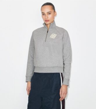 Besticktes Sweatshirt aus French Terry
