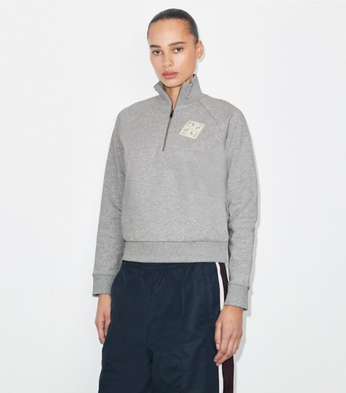 Besticktes Sweatshirt aus French Terry Besticktes Sweatshirt aus French Terry